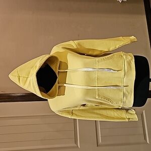 Yellow crop hoodie size small